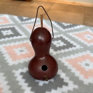 Brown resin Gourd shaped hummingbird Birdhouse small size